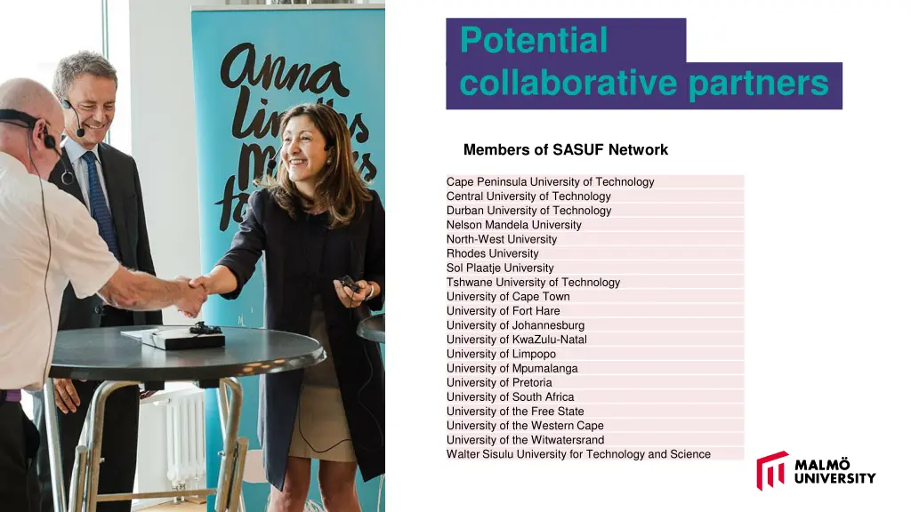 potential collaborative partners
