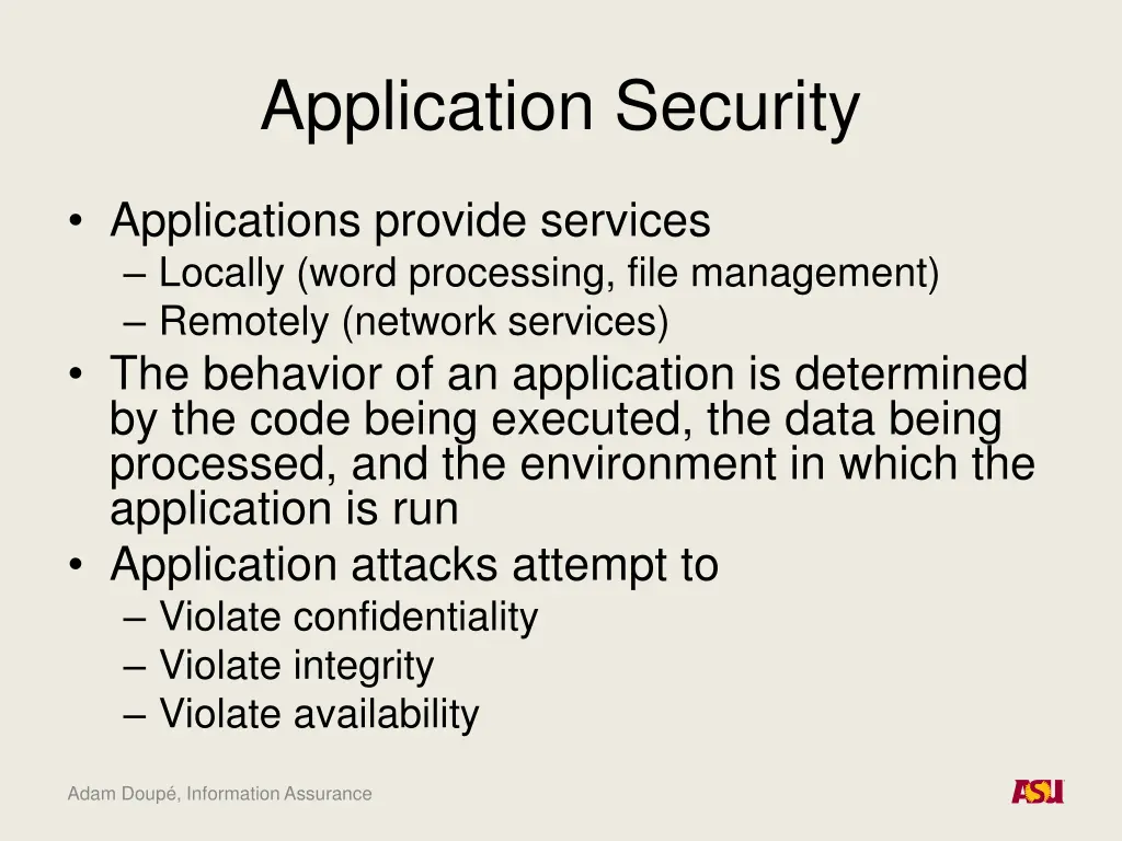 application security 1