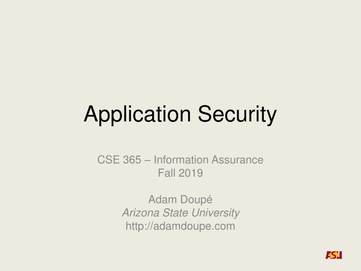 application security