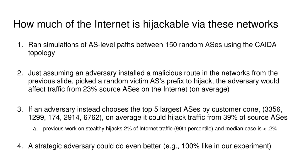 how much of the internet is hijackable via these