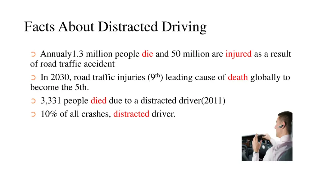 facts about distracted driving