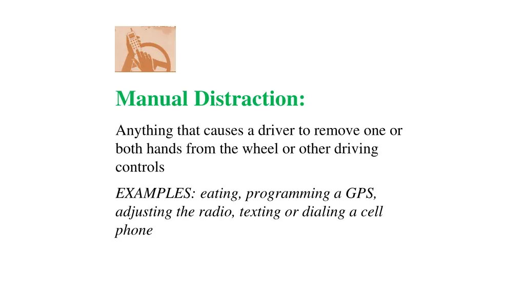 manual distraction