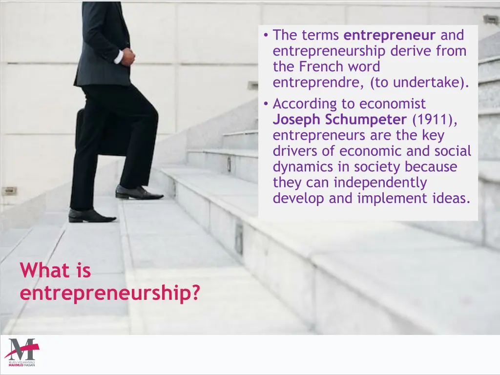the terms entrepreneur and entrepreneurship