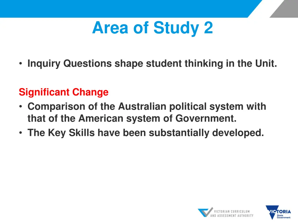 area of study 2