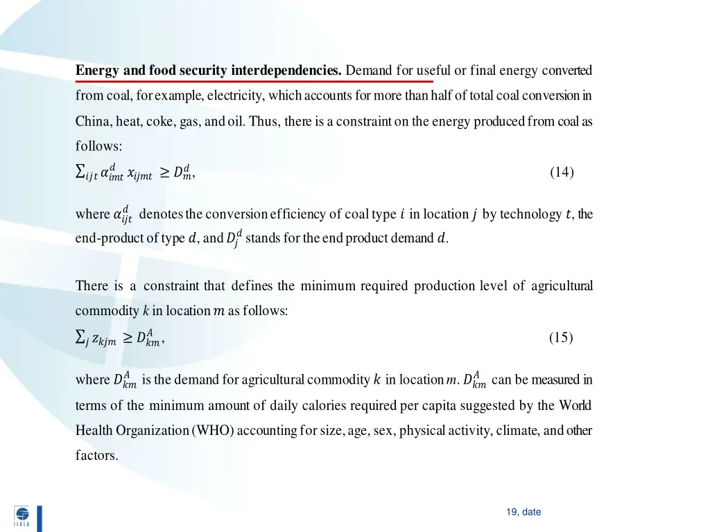 energy and food security interdependencies demand
