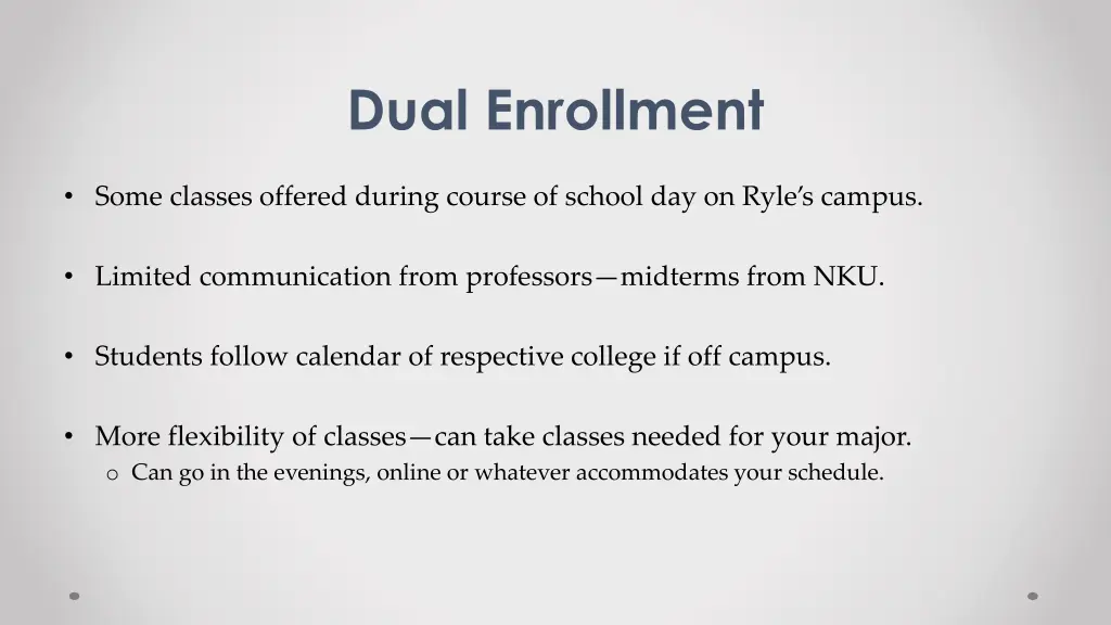 dual enrollment