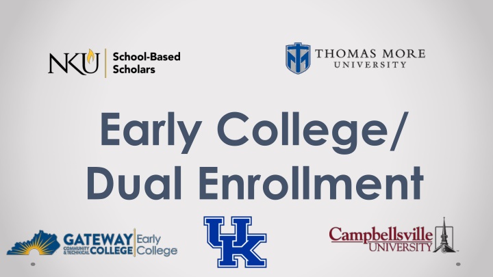 early college dual enrollment