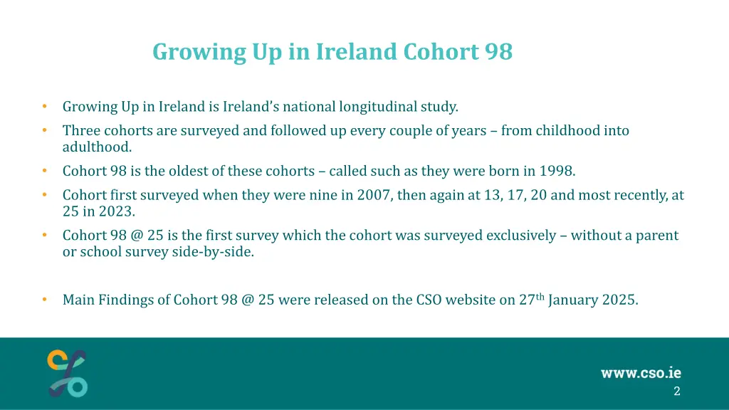 growing up in ireland cohort 98