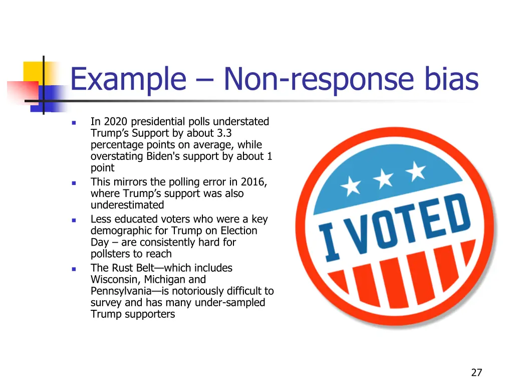 example non response bias