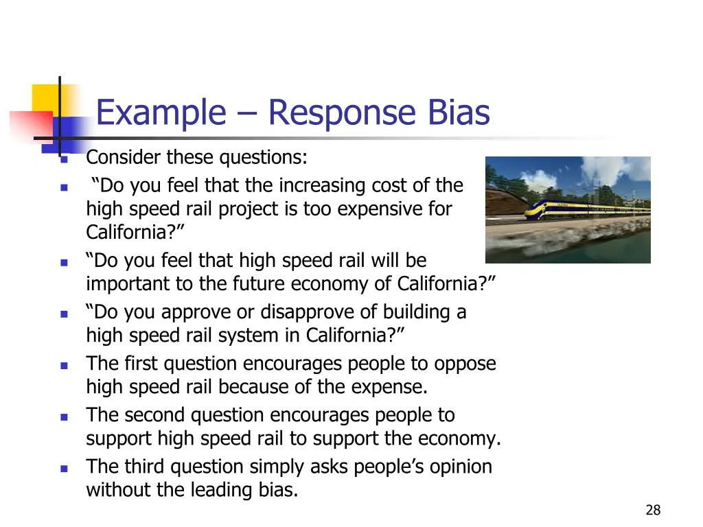 example response bias