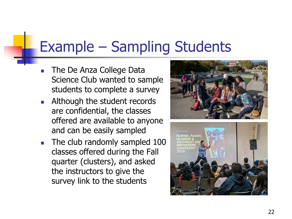 example sampling students