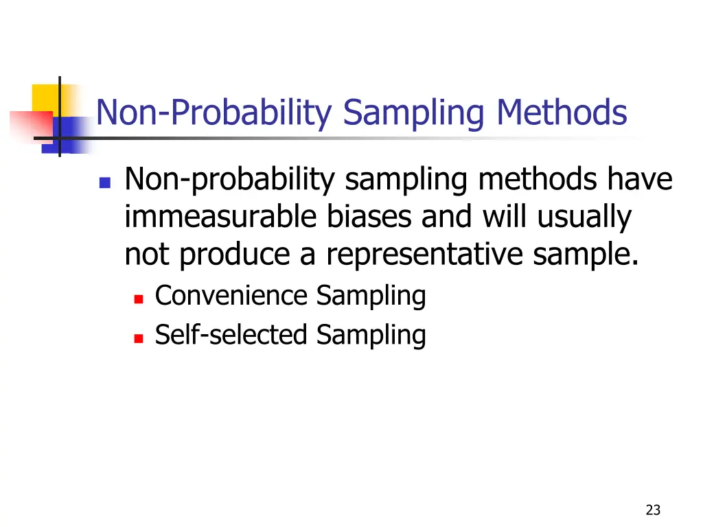 non probability sampling methods