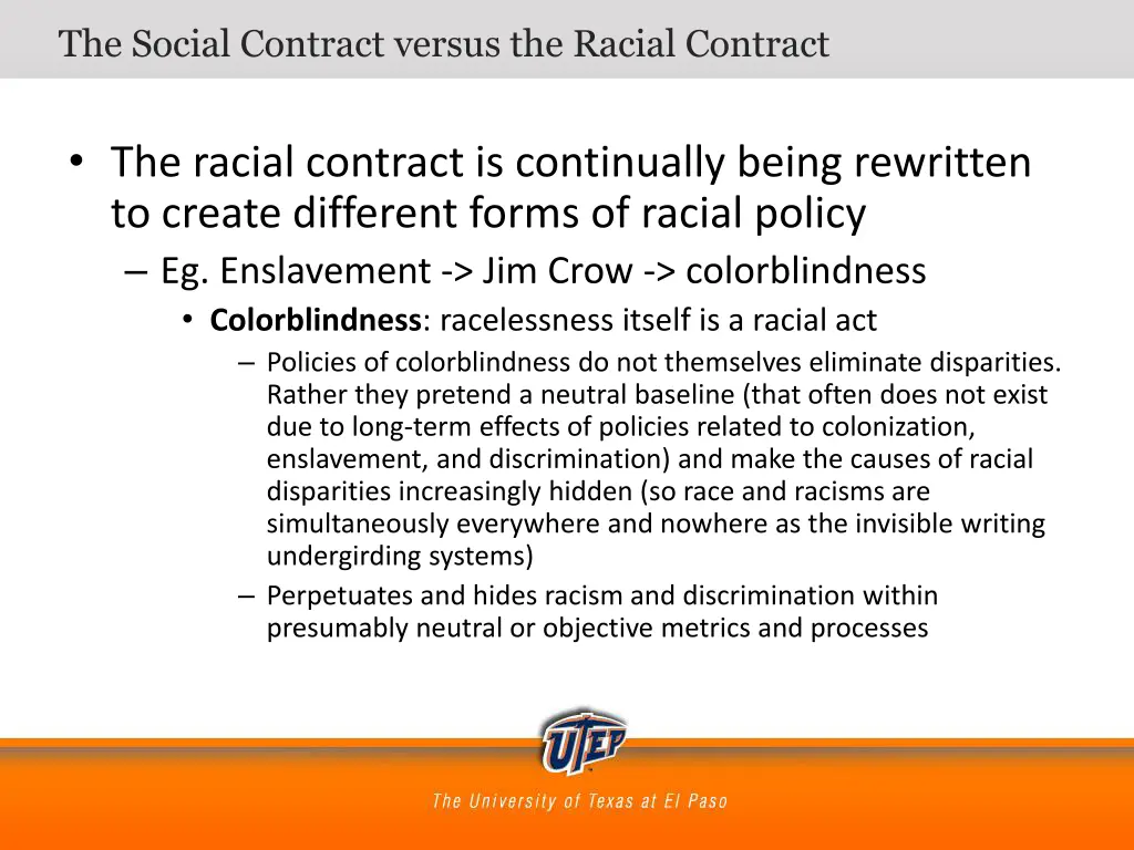 the social contract versus the racial contract 6