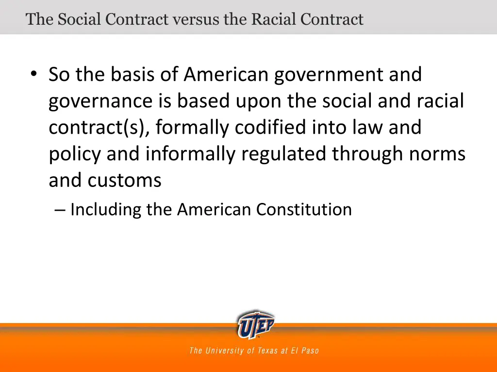 the social contract versus the racial contract 8
