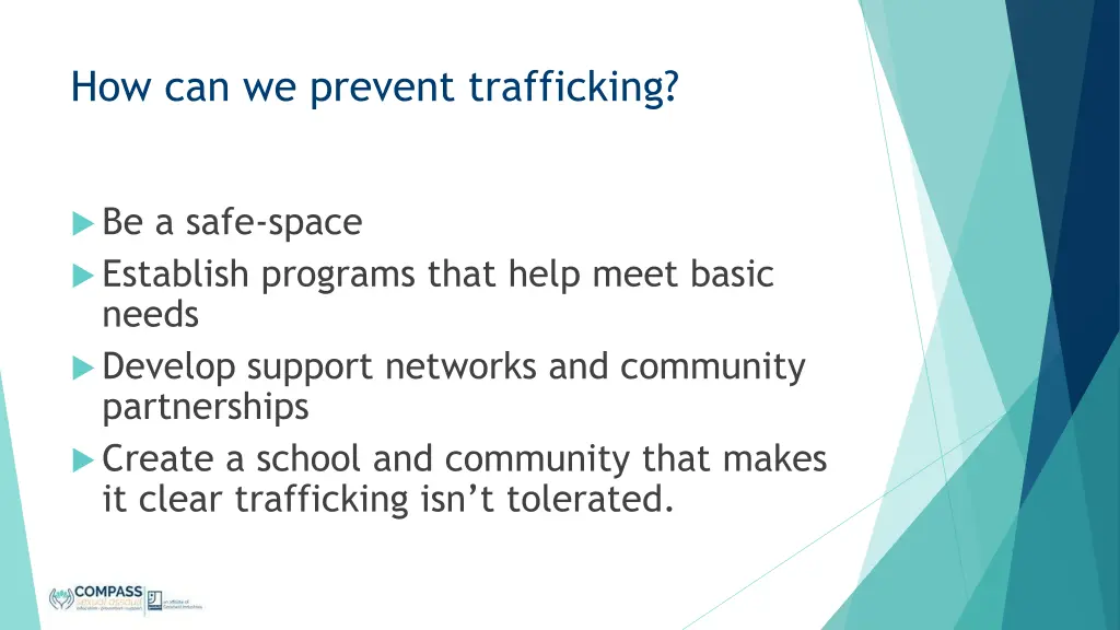 how can we prevent trafficking