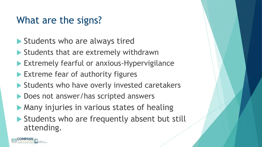 what are the signs