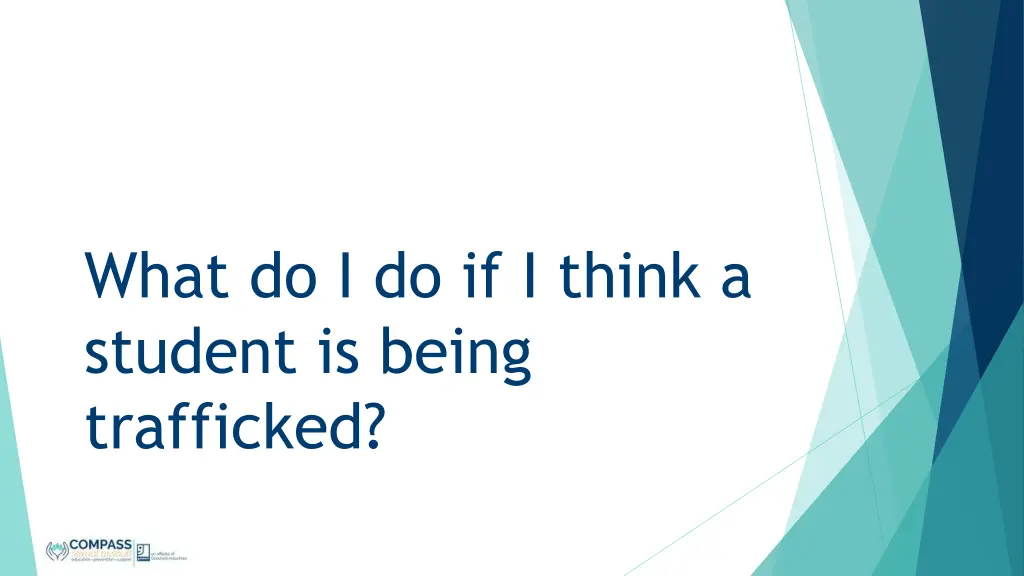 what do i do if i think a student is being