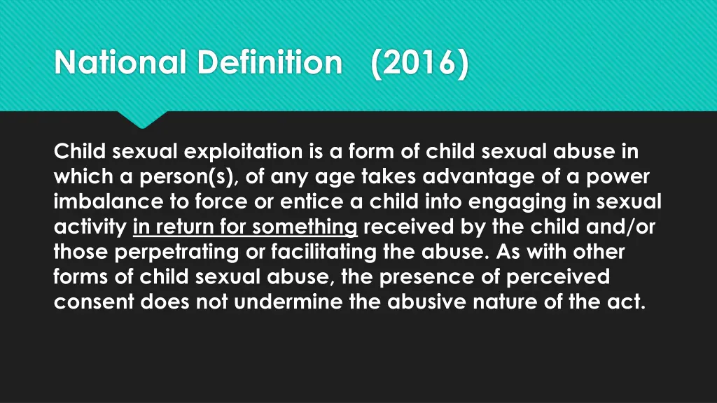national definition 2016