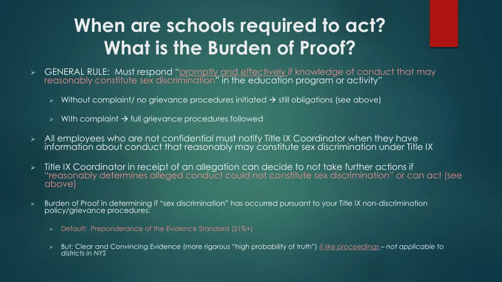 when are schools required to act what