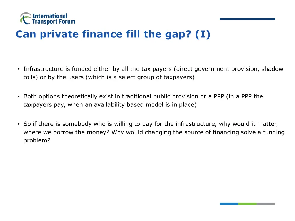 can private finance fill the gap i