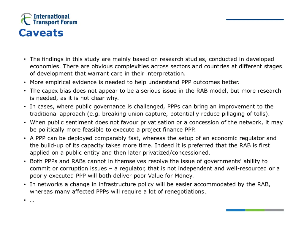caveats