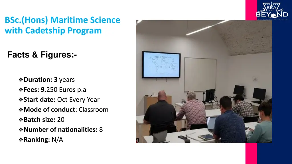 bsc hons maritime science with cadetship program
