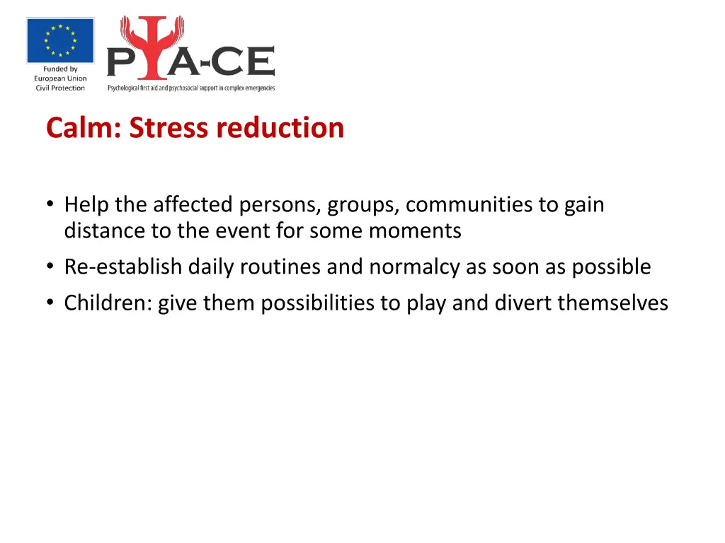calm stress reduction