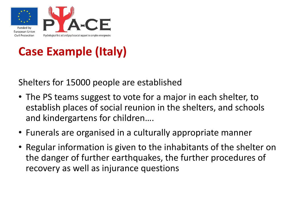 case example italy 1
