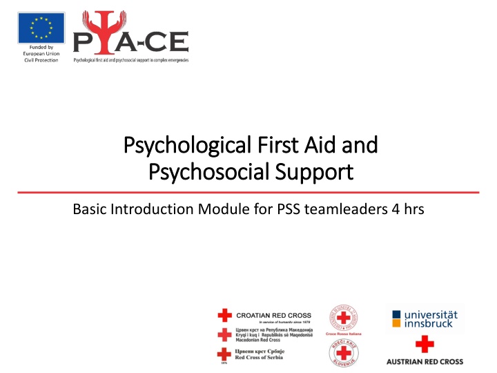 psychological first aid and psychological first