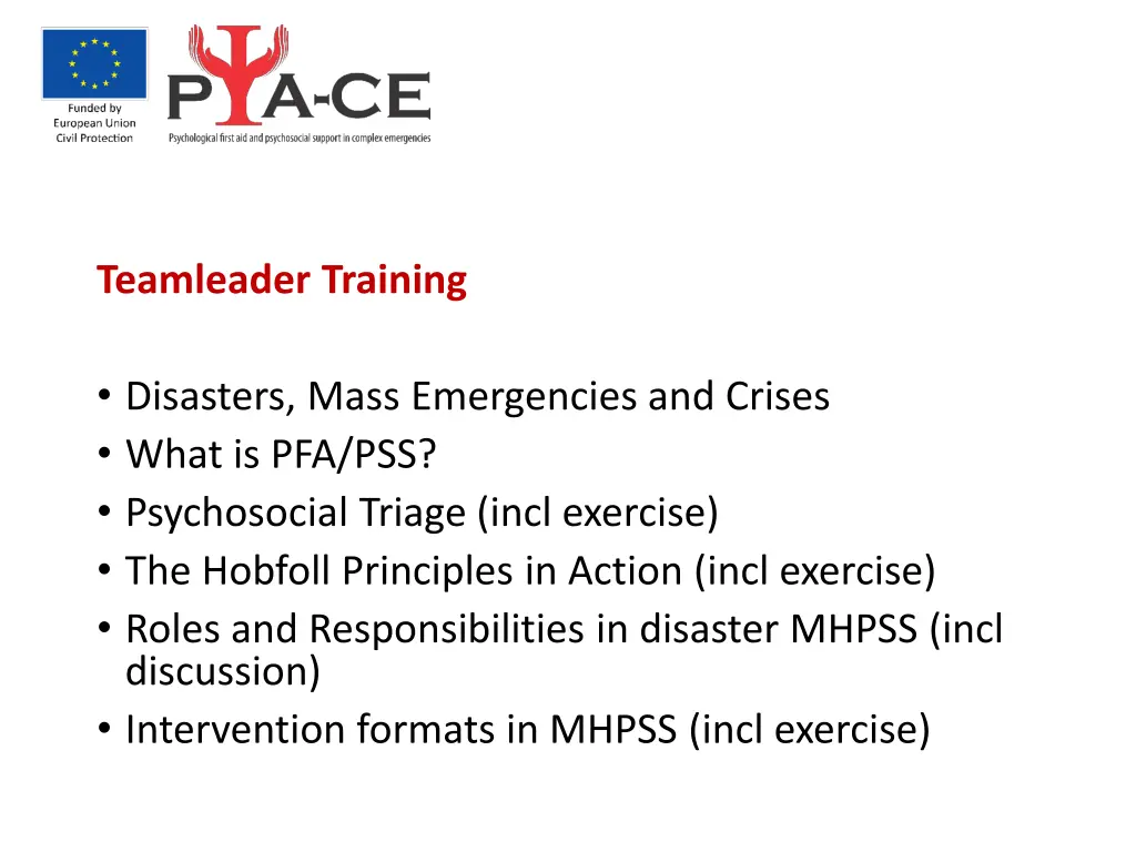 teamleader training