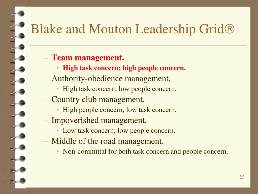blake and mouton leadership grid