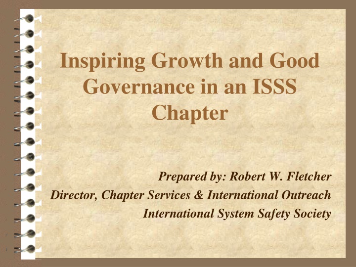 inspiring growth and good governance in an isss