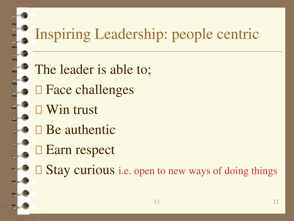 inspiring leadership people centric