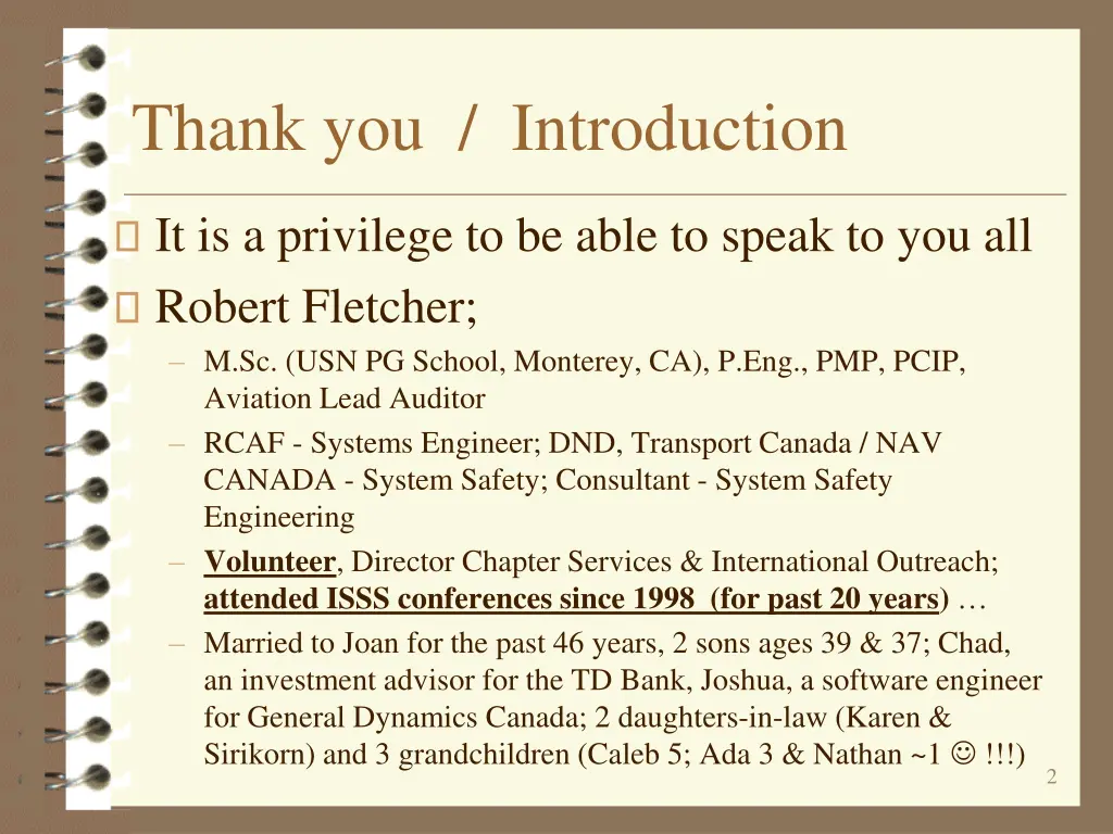 thank you introduction