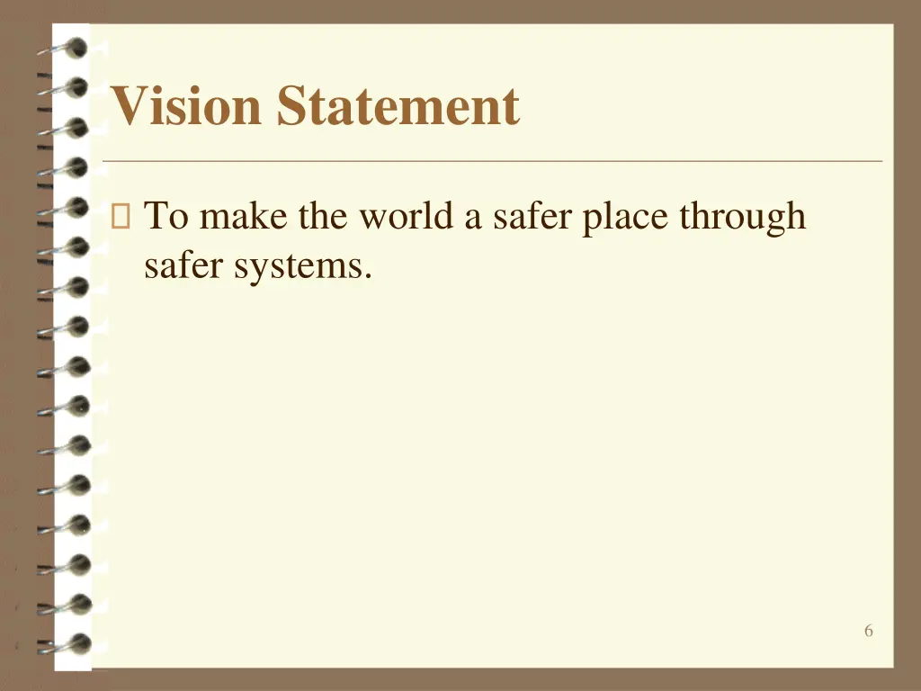 vision statement