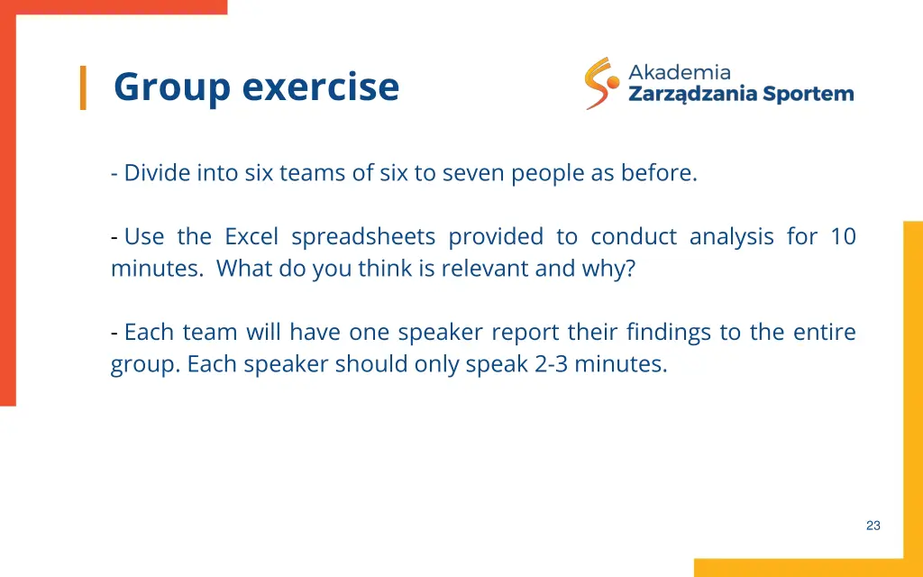 group exercise 3
