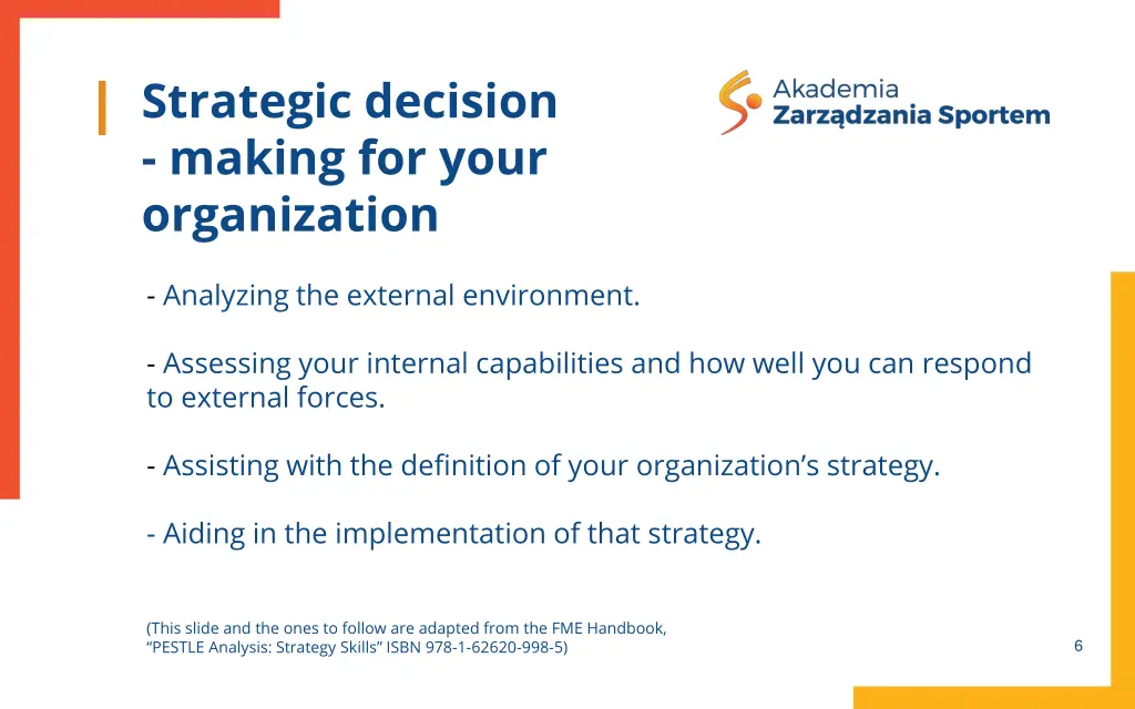 strategic decision making for your organization