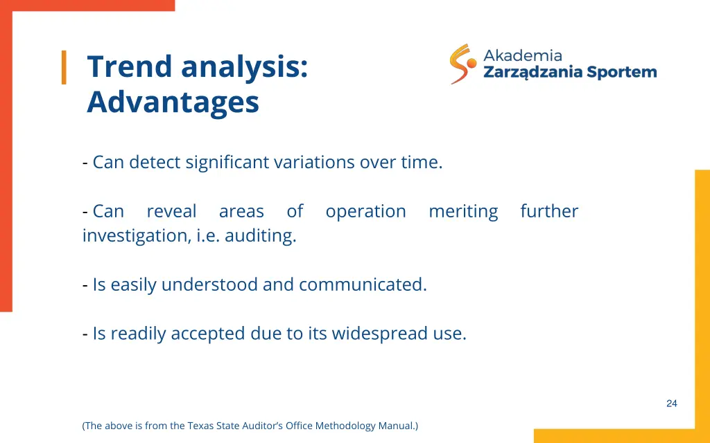 trend analysis advantages