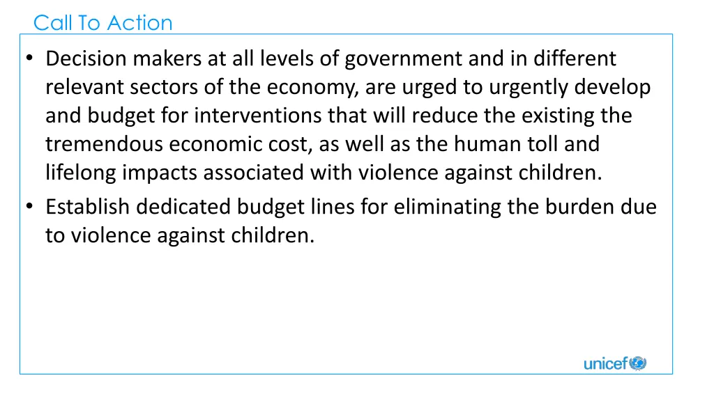 call to action decision makers at all levels