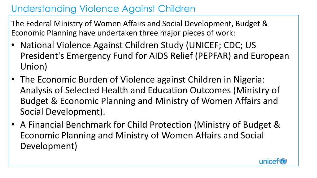 understanding violence against children