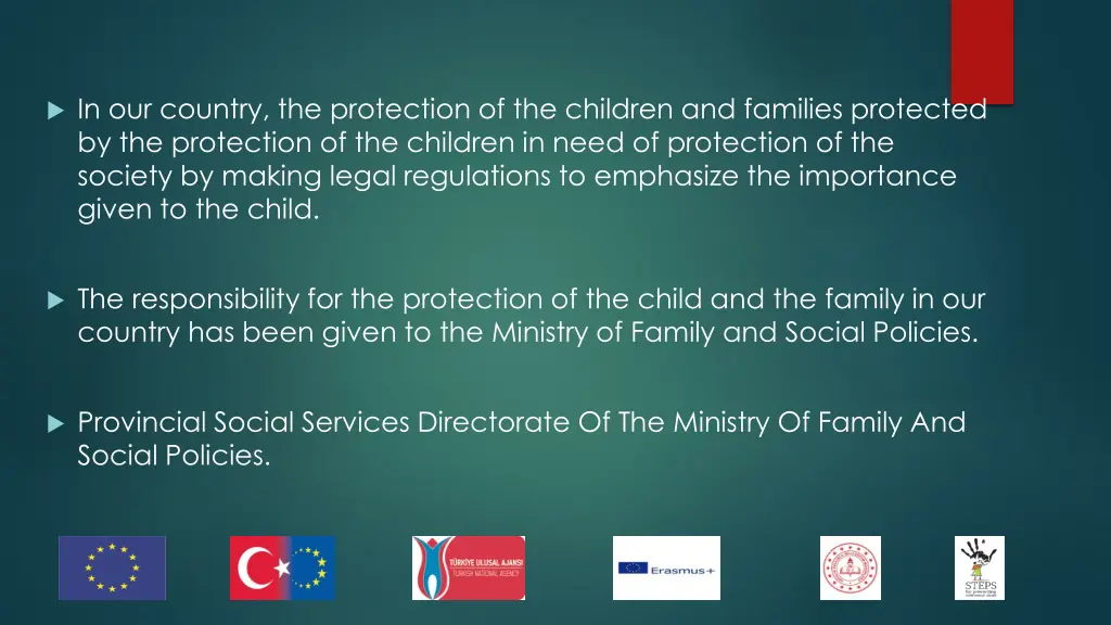 in our country the protection of the children