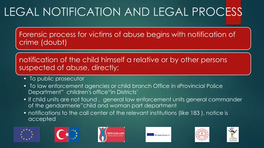legal notification and legal process