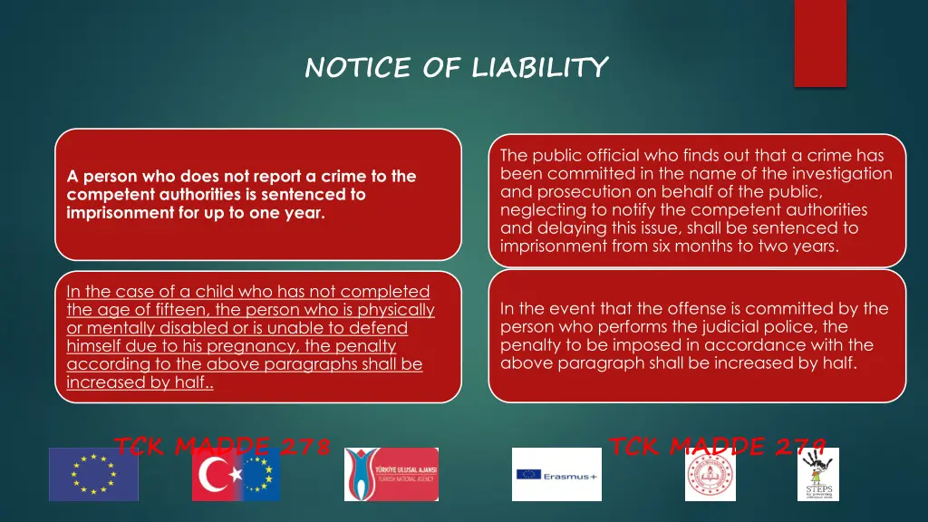 notice of liability