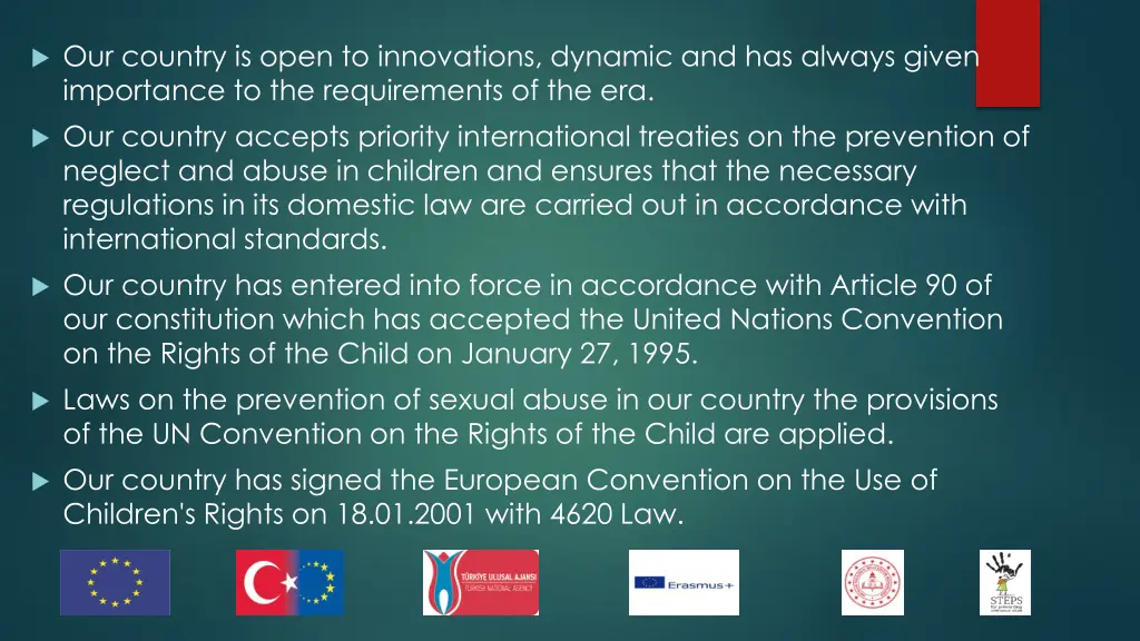 our country is open to innovations dynamic