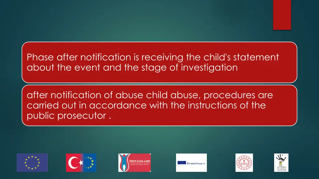 phase after notification is receiving the child