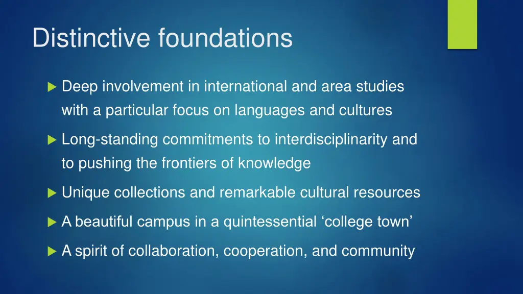 distinctive foundations