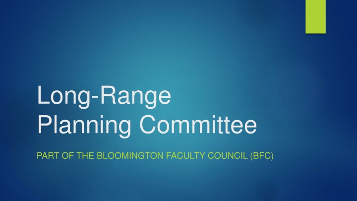long range planning committee