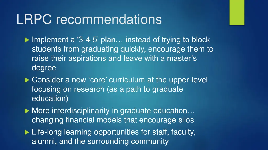 lrpc recommendations