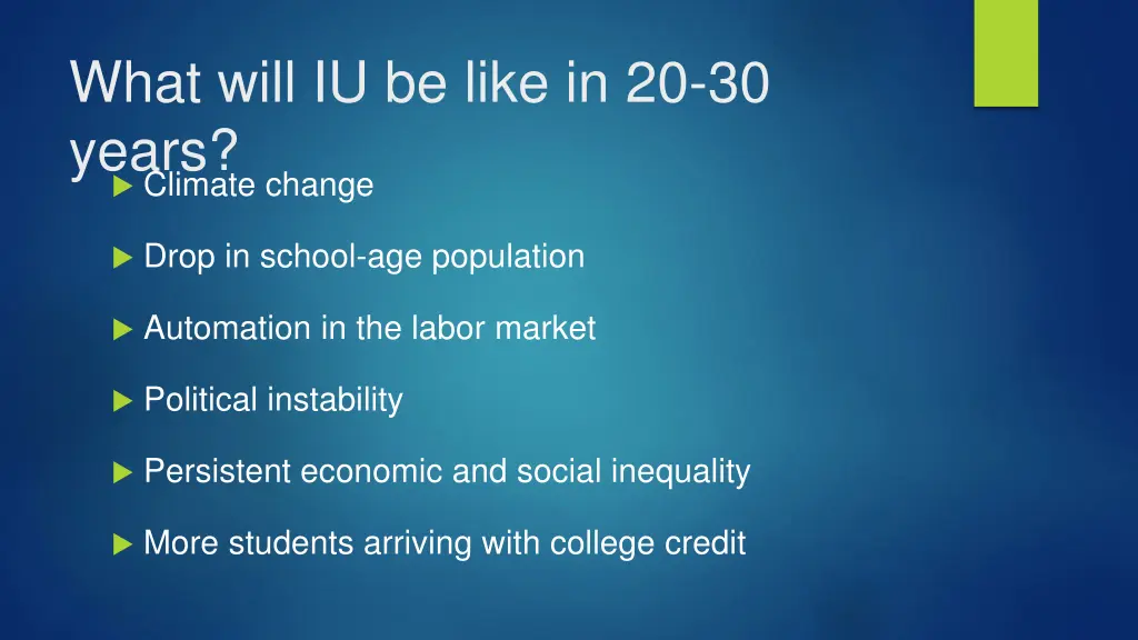what will iu be like in 20 30 years climate change