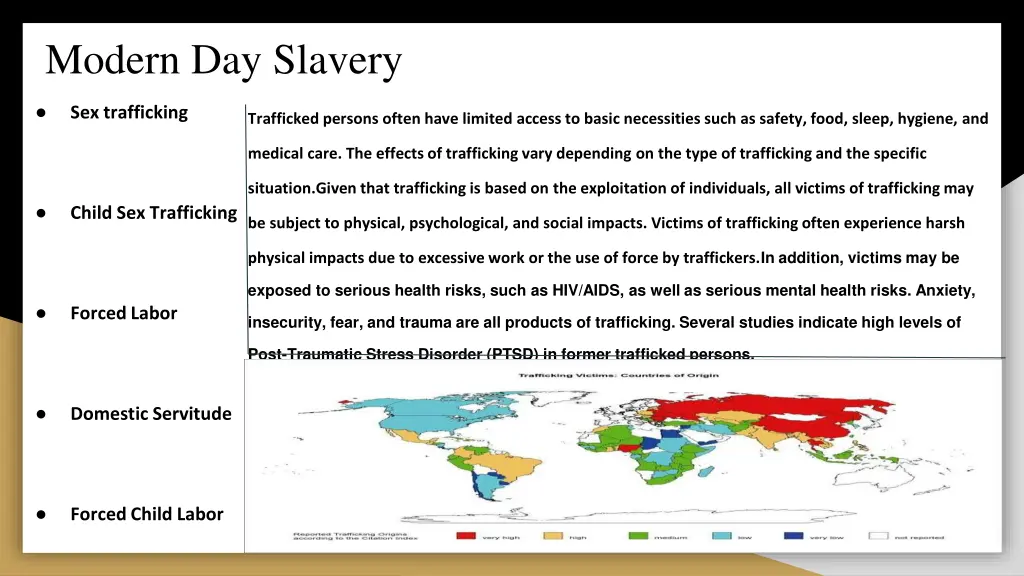 modern day slavery